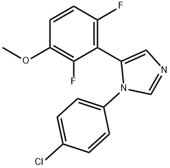 1-(4-chlorophenyl)-5-(2,6-difluoro-3-methoxyphenyl)-1H-imidazole Structure