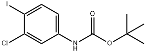 (3-Chloro-4-iodo-phenyl)-carbamic acid tert-butyl ester 구조식 이미지