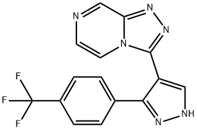 3-(3-(4-(trifluoromethyl)phenyl)-1H-pyrazol-4-yl)-[1,2,4]triazolo[4,3-a]pyrazine Structure