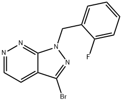 3-bromo-1-(2-fluorobenzyl)-1H-pyrazolo[3,4-c]pyridazine Structure