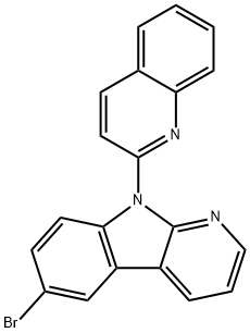 6-bromo-9-(isoquinolin-3-yl)-9H-pyrido[2,3-b]indole Structure