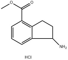 METHYL 1-AMINO-2,3-DIHYDRO-1H-INDENE-4-CARBOXYLATE HYDROCHLORIDE 구조식 이미지