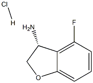 (3R)-4-FLUORO-2,3-DIHYDROBENZO[B]FURAN-3-YLAMINE HYDROCHLORIDE Structure
