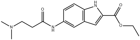 ethyl 5-(3-(dimethylamino)propanamido)-1H-indole-2-carboxylate Structure