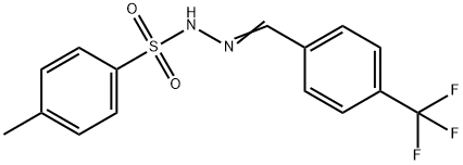 4-methyl-N'-(4- (trifluoromethyl)benzylidene)benzenesulfonohydrazide Structure