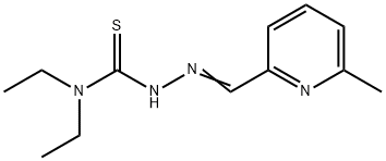 N,N-diethyl-2-((6-methylpyridin-2-yl)methylene)hydrazinecarbothioamide 구조식 이미지