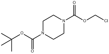 tert-butyl chloromethyl piperazine-1,4-dicarboxylate Structure