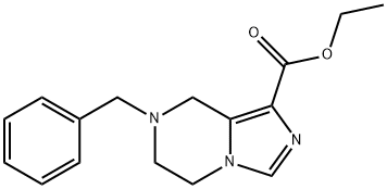 7-Benzyl-5,6,7,8-tetrahydro-imidazo[1,5-a]pyrazine-1-carboxylic acid ethyl ester Structure