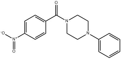 (4-nitrophenyl)(4-phenylpiperazin-1-yl)methanone 구조식 이미지