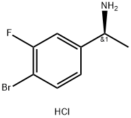 (1S)-1-(4-BROMO-3-FLUOROPHENYL)ETHYLAMINE HYDROCHLORIDE Structure