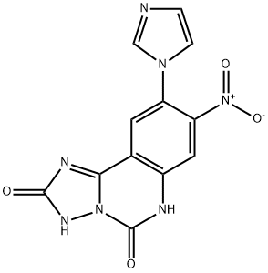 [1,2,4]Triazolo[1,5-c]quinazoline-2,5(3H,6H)-dione,9-(1H-imidazol-1-yl)-8-nitro- Structure