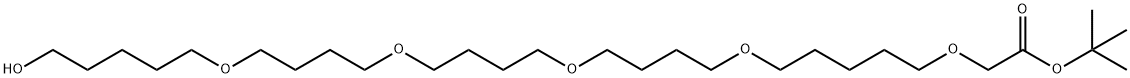 tert-butyl 29-hydroxy-3,9,14,19,24-pentaoxanonacosanoate Structure