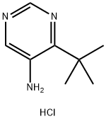 4-(tert-butyl)pyrimidin-5-amine hydrochloride Structure