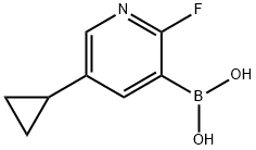 5-Cyclopropyl-2-fluoropyridine-3-boronic acid Structure
