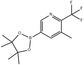 3-Methyl-2-trifluoromethylpyridine-5-boronic acid pinacol ester 구조식 이미지