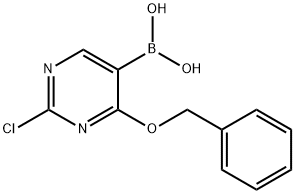 4-Benzyloxy-2-chloropyrimidine-5-boronic acid Structure