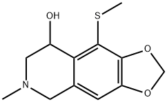 6-methyl-9-methylsulfanyl-7,8-dihydro-5H-[1,3]dioxolo[4,5-g]isoquinolin-8-ol 구조식 이미지