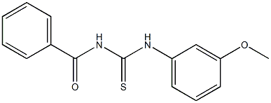 Benzamide,N-[[(3-methoxyphenyl)amino]thioxomethyl]- Structure