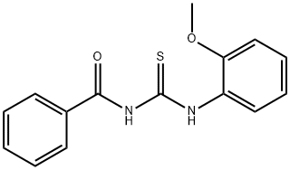 N-{[(2-methoxyphenyl)amino]carbonothioyl}benzamide 구조식 이미지