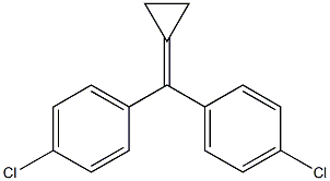 1-chloro-4-[(4-chlorophenyl)-cyclopropylidenemethyl]benzene Structure
