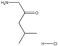 1-amino-4-methylpentan-2-one hydrochloride 구조식 이미지