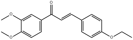 (2E)-1-(3,4-dimethoxyphenyl)-3-(4-ethoxyphenyl)prop-2-en-1-one Structure