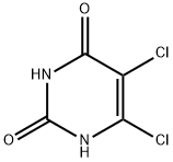 5,6-Dichloropyrimidine-2,4-diol 구조식 이미지