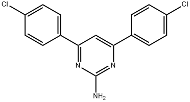 4,6-bis(4-chlorophenyl)pyrimidin-2-amine Structure