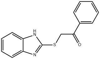 2-((1H-benzo[d]imidazol-2-yl)thio)-1-phenylethan-1-one 구조식 이미지