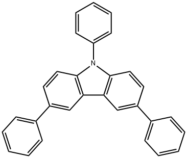 3,6,9-Triphenylcarbazole 구조식 이미지