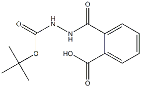 2-{[2-(tert-butoxycarbonyl)hydrazinyl]carbonyl}benzoic acid Structure