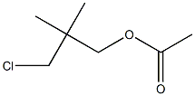 1-Propanol, 3-chloro-2,2-dimethyl-, acetate 구조식 이미지