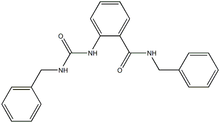 N-benzyl-2-(benzylcarbamoylamino)benzamide Structure