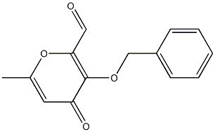 4H-Pyran-2-carboxaldehyde, 6-methyl-4-oxo-3-(phenylmethoxy)- Structure