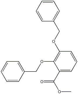 Benzoic acid, 2,3-bis(phenylmethoxy)-, methyl ester Structure