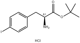 4-iodo- L-Phenylalanine 1,1-dimethylethyl ester, hydrochloride Structure