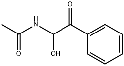 N-(1-hydroxy-2-oxo-2-phenylethyl)acetamide 구조식 이미지