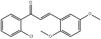 (2E)-1-(2-chlorophenyl)-3-(2,5-dimethoxyphenyl)prop-2-en-1-one 구조식 이미지