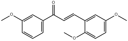 (2E)-3-(2,5-dimethoxyphenyl)-1-(3-methoxyphenyl)prop-2-en-1-one Structure