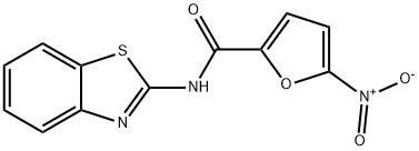 N-(benzo[d]thiazol-2-yl)-5-nitrofuran-2-carboxamide 구조식 이미지