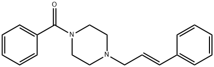 phenyl{4-[(2E)-3-phenylprop-2-en-1-yl]piperazin-1-yl}methanone 구조식 이미지