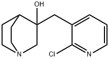 (1S,3R,4S)-3-((2-chloropyridin-3-yl)methyl)quinuclidin-3-ol Structure