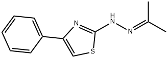 4-phenyl-2-(2-(propan-2-ylidene)hydrazinyl)thiazole Structure