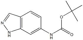 tert-Butyl 1H-indazol-6-ylcarbamate 구조식 이미지