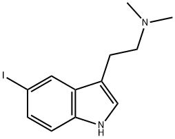 2-(5-IODO-1H-INDOL-3-YL)-N,N-DIMETHYLETHANAMINE 구조식 이미지