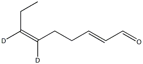 (2E,6Z)-6,7-dideuterionona-2,6-dienal Structure
