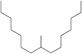 Pentadecane, 8-methyl- Structure