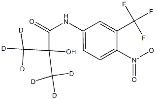 3,3,3-trideuterio-2-hydroxy-N-[4-nitro-3-(trifluoromethyl)phenyl]-2-(trideuteriomethyl)propanamide 구조식 이미지