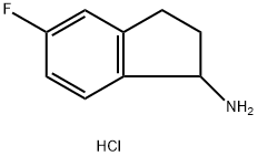 5-FLUORO-2,3-DIHYDRO-1H-INDEN-1-AMINE HCL Structure