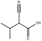 Butanoic acid,2-cyano-3-methyl- Structure